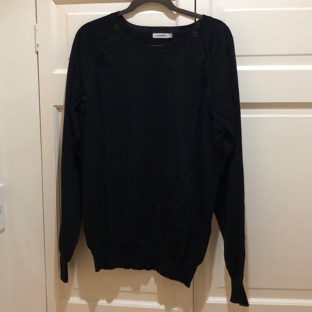 J Lindeberg Merino Wool Button Cardigan -  XL